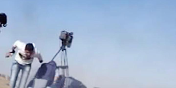 ইসরাইলি সেনার গুলি থেকে রক্ষা আলজাজিরা সাংবাদিক