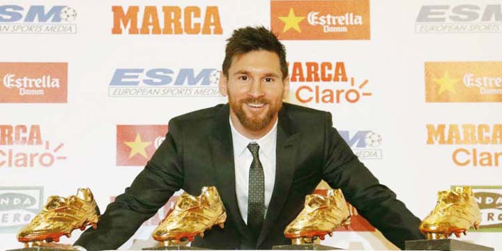 পঞ্চমবারের মত গোল্ডেন বুট উঠছে মেসির হাতেই