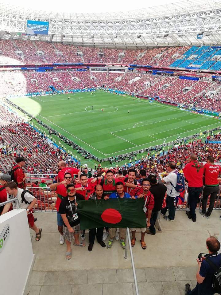 রাশিয়ায় বাংলাদেশের পতাকা উড়ালেন কুমিল্লার সোলাইমা