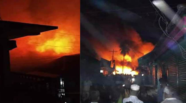 হোমনায় ভয়াবহ অগ্নিকাণ্ড !