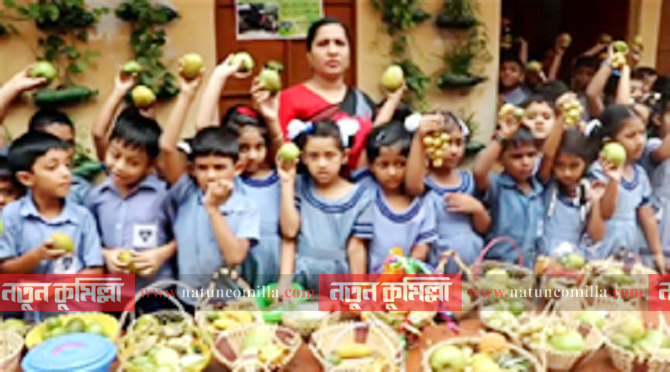 নগরীতে ওয়াই ডাব্লিউ সি স্কুলের দেশীয় ফল উৎসব