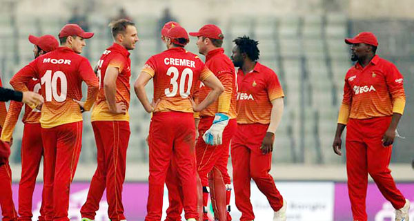 বাংলাদেশের বিপক্ষে সিরিজ ঢাকায় জিম্বাবুয়ে ক্রিকেট দল
