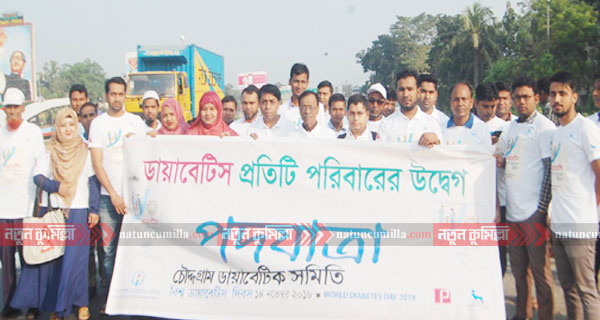 চৌদ্দগ্রামে বিশ্ব ডায়াবেটিস দিবস পালিত