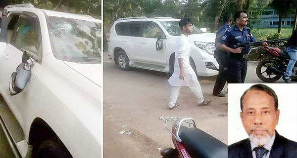 বরুড়ায় এমপির গাড়ী ভাংচুরের ঘটনায় ২ জন আটক