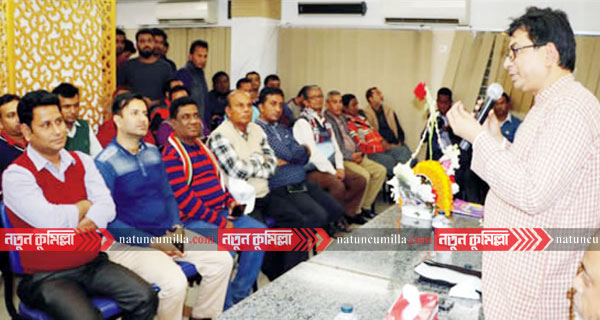 সাংবাদিকদের সাথে নাছিমুল আলম চৌধুরী নজরুলের মতবিনিময়