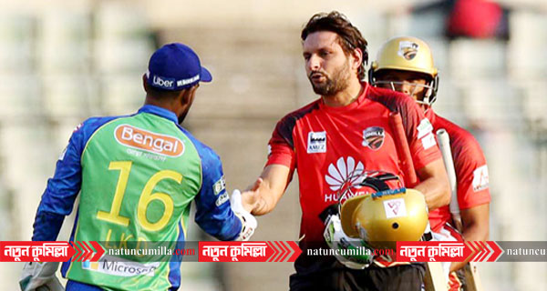 আফ্রিদির ব্যাটে রোমাঞ্চকর জয় কুমিল্লা ভিক্টোরিয়ান্সের