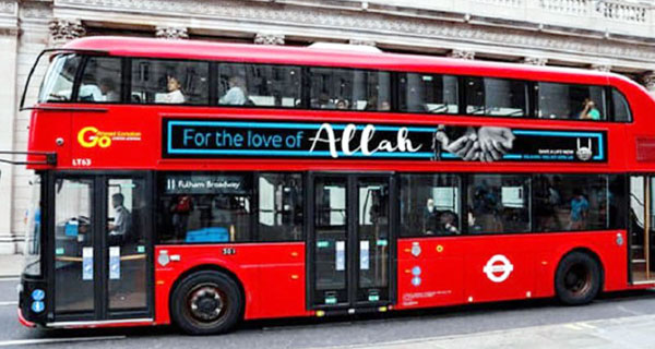 লন্ডনের যাত্রীবাহী বাসে কেন ইসলামের বাণী লেখা থাকে?