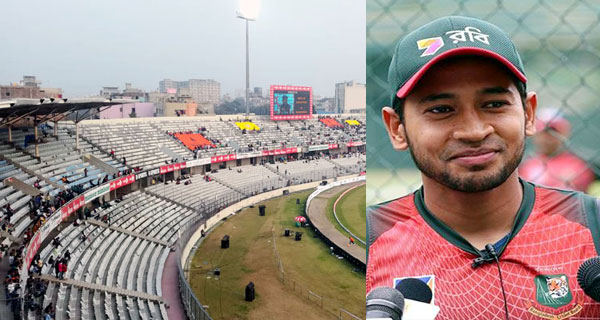 ফাঁকা গ্যালারি নিয়ে মুশফিকুর রহিমের রসিকতা