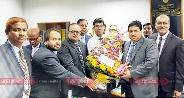 বাংলাদেশ ব্যাংকের নির্বাহী পরিচালক মাসুম পাটোয়ারীকে সংবর্ধনা