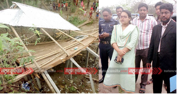 ব্রাহ্মণপাড়ায় অবৈধ স্থাপনা উচ্ছেদ অভিযান