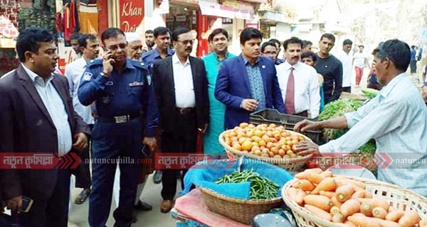 বুড়িচং বাজারে যানজট নিরসনে উপজেলা নির্বাহীর বিশেষ অভিযান