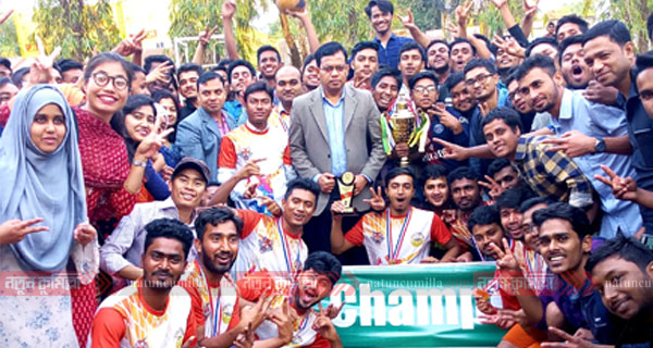 কুবিতে আন্তঃবিভাগ ভলিবল প্রতিযোগিতায় চ্যাম্পিয়ন ফিন্যান্স বিভাগ