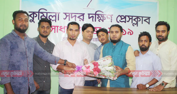 সদর দক্ষিণ প্রেস ক্লাব সভাপতিকে ন্যাশনাল ক্লাবের ফুলেল শুভেচ্ছা