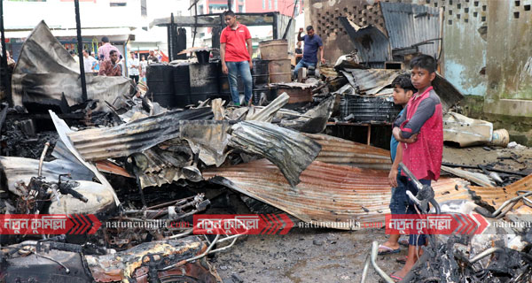 মুরাদনগরে অগ্নিকাণ্ডে ৬ মোটর সাইকেলসহ ২ দোকান ভস্মীভূত