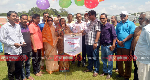 কুমিল্লায় শেখ ফজিলাতুন্নেছা মুজিব গোল্ডকাপ টুর্নামেন্টের উদ্বোধন